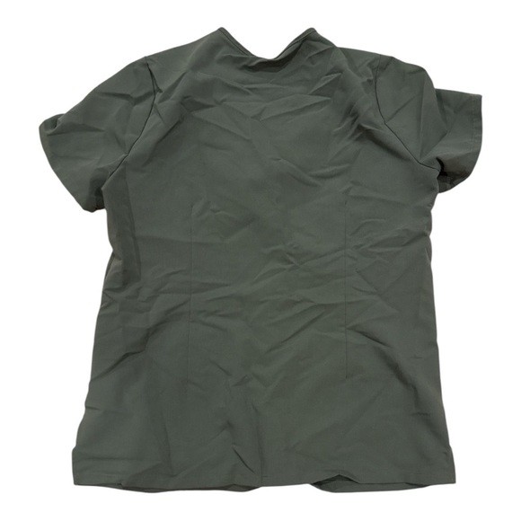 Figs Women's Dark Green Short Sleeve Top - Picture 3 of 3